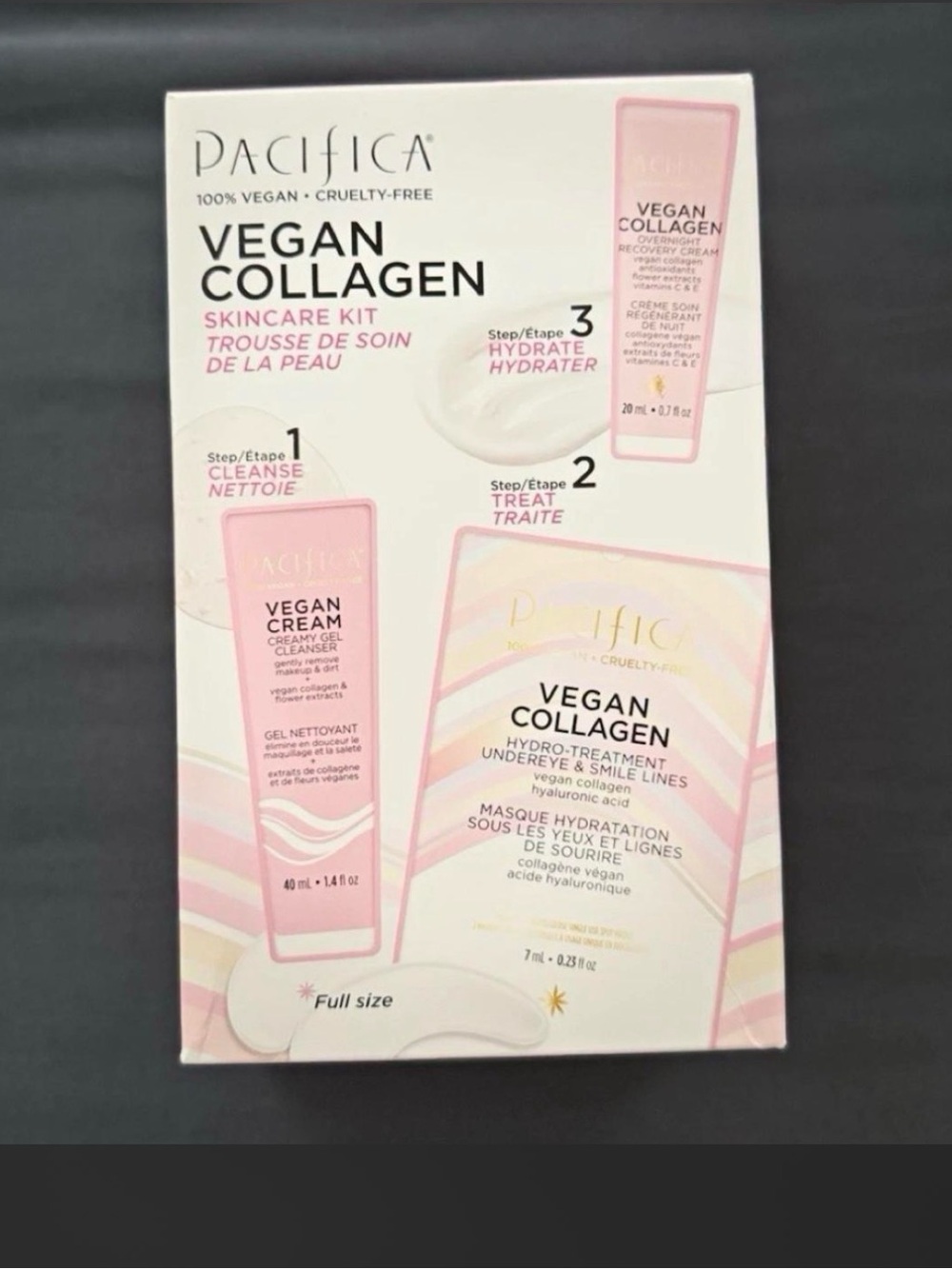 Pacifica Vegan Collagen Eye Cream Kit - Pink and White